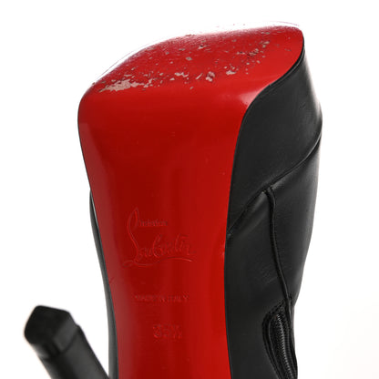 Christian Louboutin Calfskin Bianca Botta 120 Knee Boots 35.5 Black 7 of 10