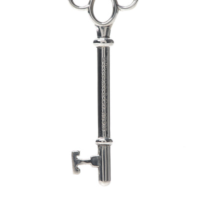 Tiffany Sterling Silver Diamond Knot Key Pendant Necklace 4 of 6