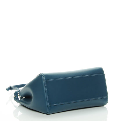 Fendi Nappa Mini Peekaboo Iconic Satchel Pavone 4 of 6
