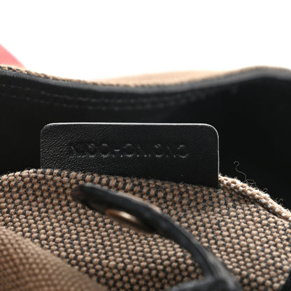 Burberry Canvas Mega Check Medium Ashby Hobo Saddle Black 7 of 19