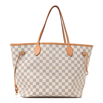 Louis Vuitton Damier Azur Neo Neverfull MM Rose Ballerine 3 of 21