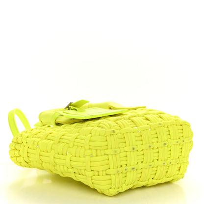 Balenciaga Faux Calfskin XXS Bistro Basket Fluo Yellow 4 of 10