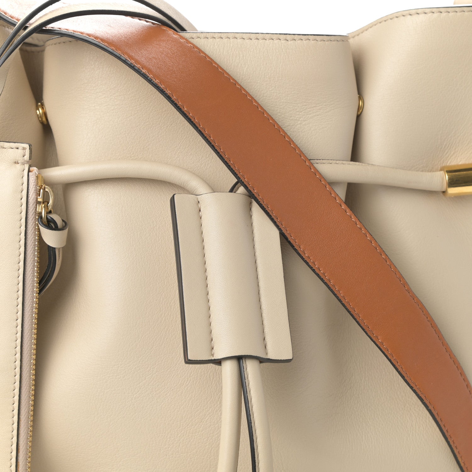 Chloe Calfskin Small Emma Drawstring Bag Milky White 7 of 9