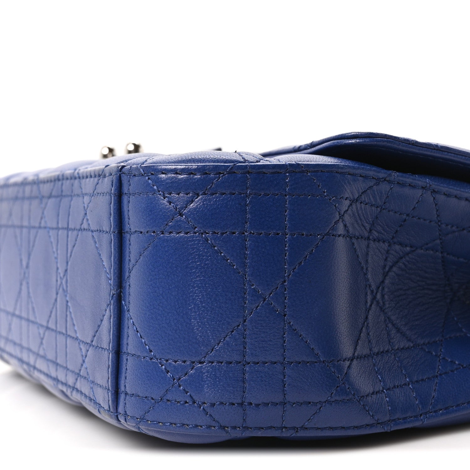 Christian Dior Lambskin Cannage Medium Miss Dior Flap Blue 1822065