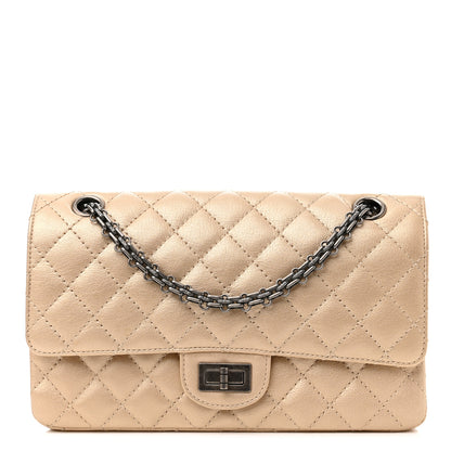 Chanel Metallic Sheepskin Quilted 2.55 Reissue 225 Flap Beige 1 of 9