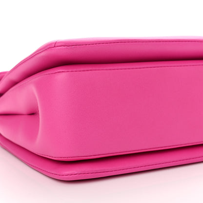 Valentino Garavani Nappa One Stud Chain Clutch Pink PP 9 of 12