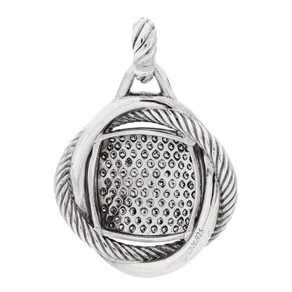 David Yurman Sterling Silver Diamond 32mm Infinity Pendant 3 of 4