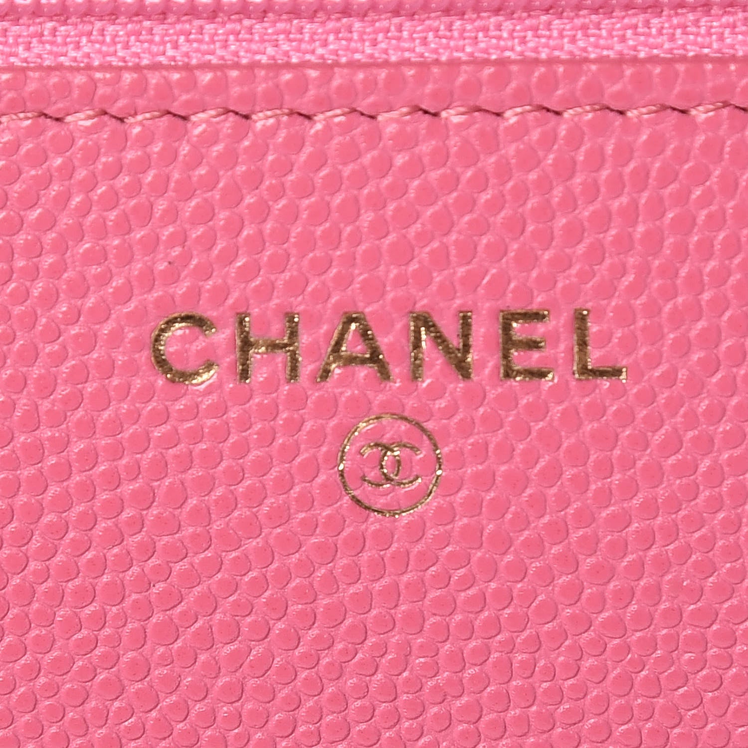 Chanel Caviar Quilted Wallet on Chain WOC Pink 8 of 11
