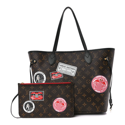 Louis Vuitton Monogram My LV World Tour Neverfull MM 1 of 17