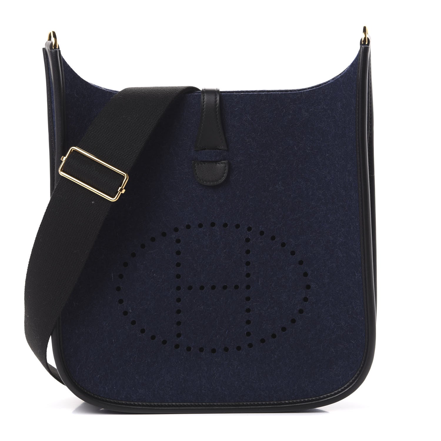 Hermes Swift Sangle Wooly Evelyne PM Bleu Nuit Black 1 of 10
