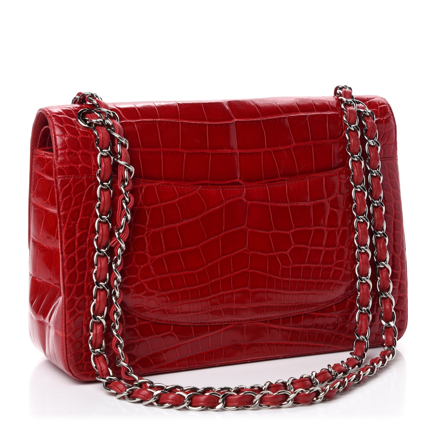 Alligator Jumbo Double Flap Red
