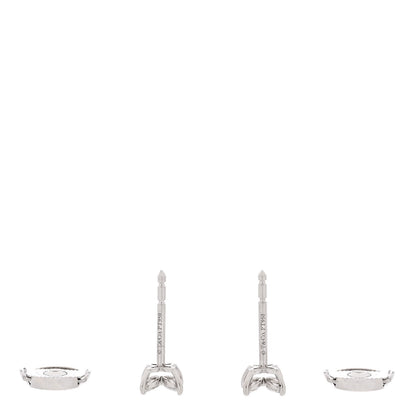 Tiffany Platinum Diamond .19ct Mini Victoria Earrings 3 of 6