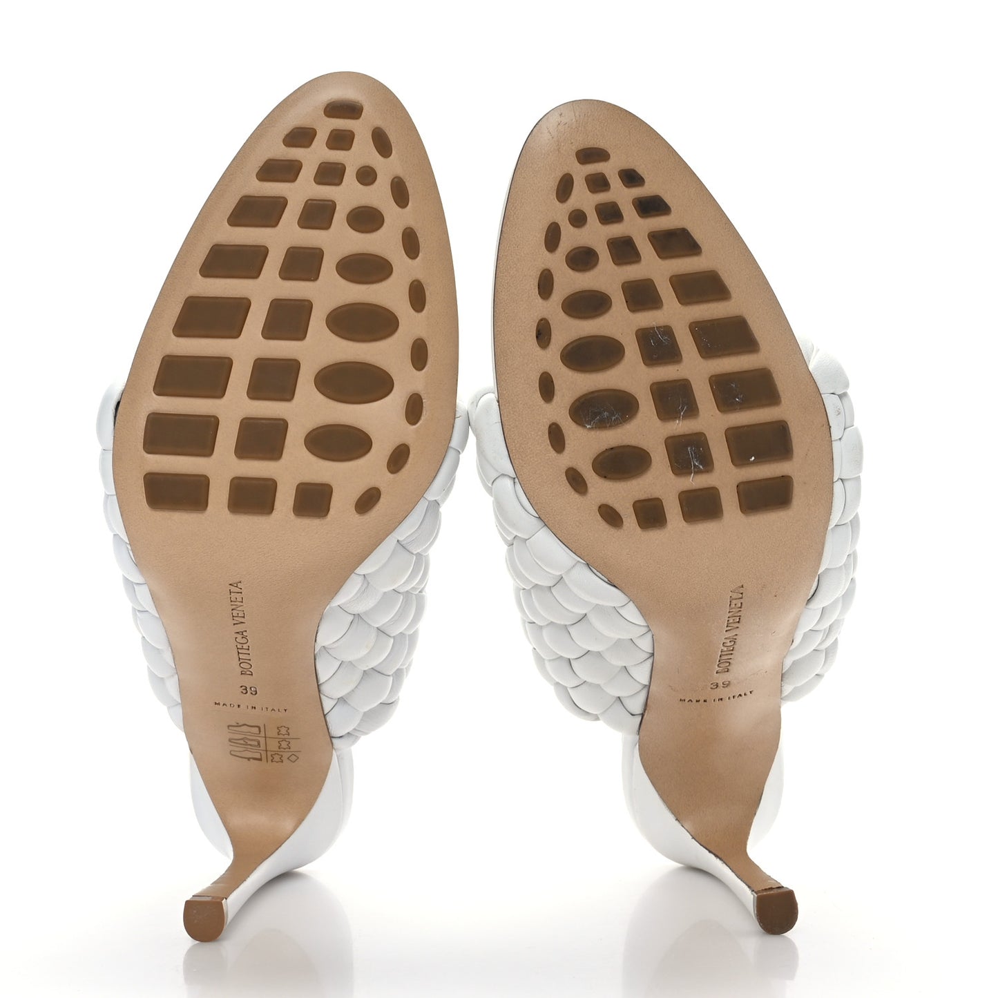 Nappa Padded Intreccio The Curve Sandals 39 Optic White