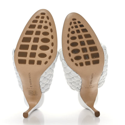 Bottega Veneta Nappa Padded Intreccio The Curve Sandals 39 Optic White 5 of 8