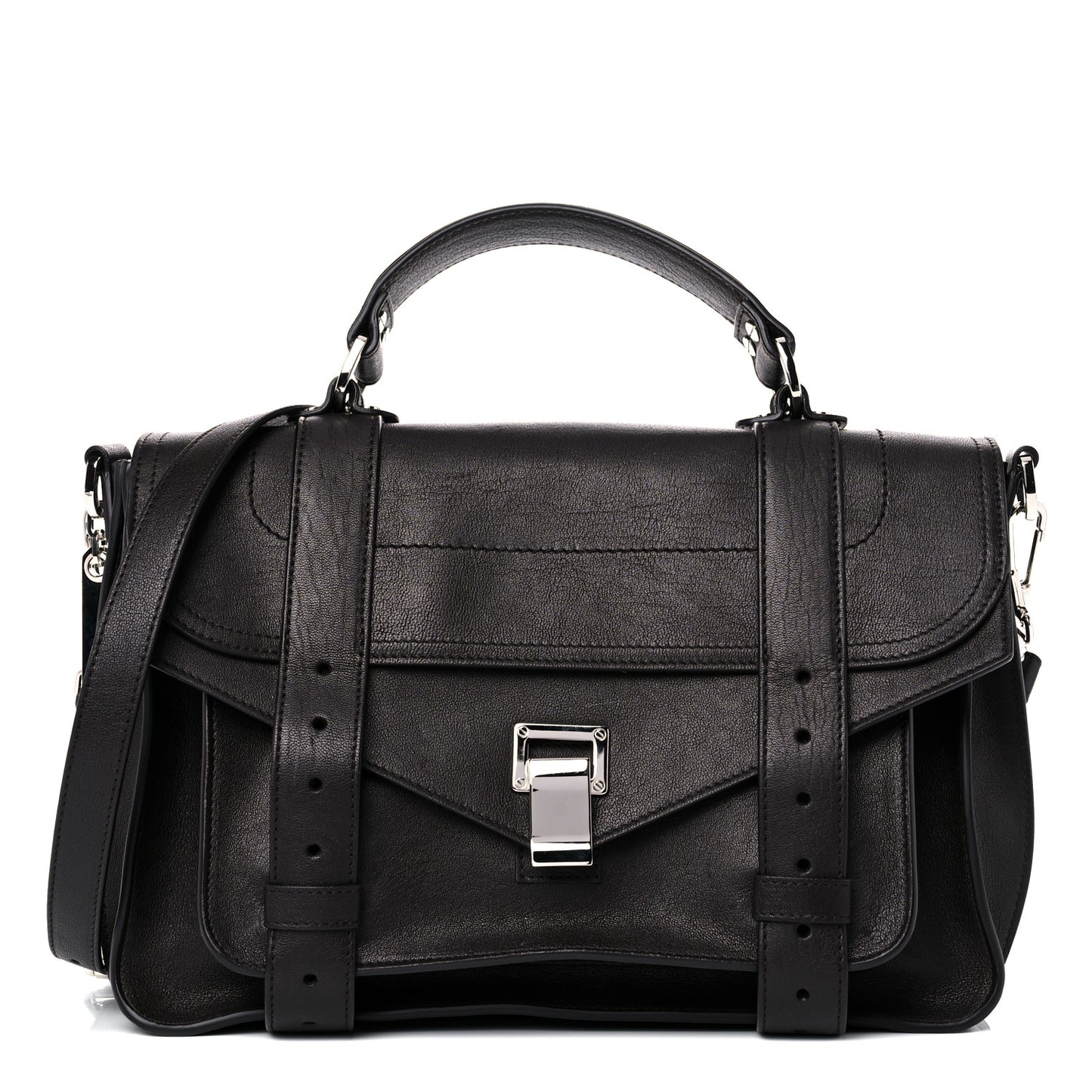 Lambskin Medium PS1 Satchel Black