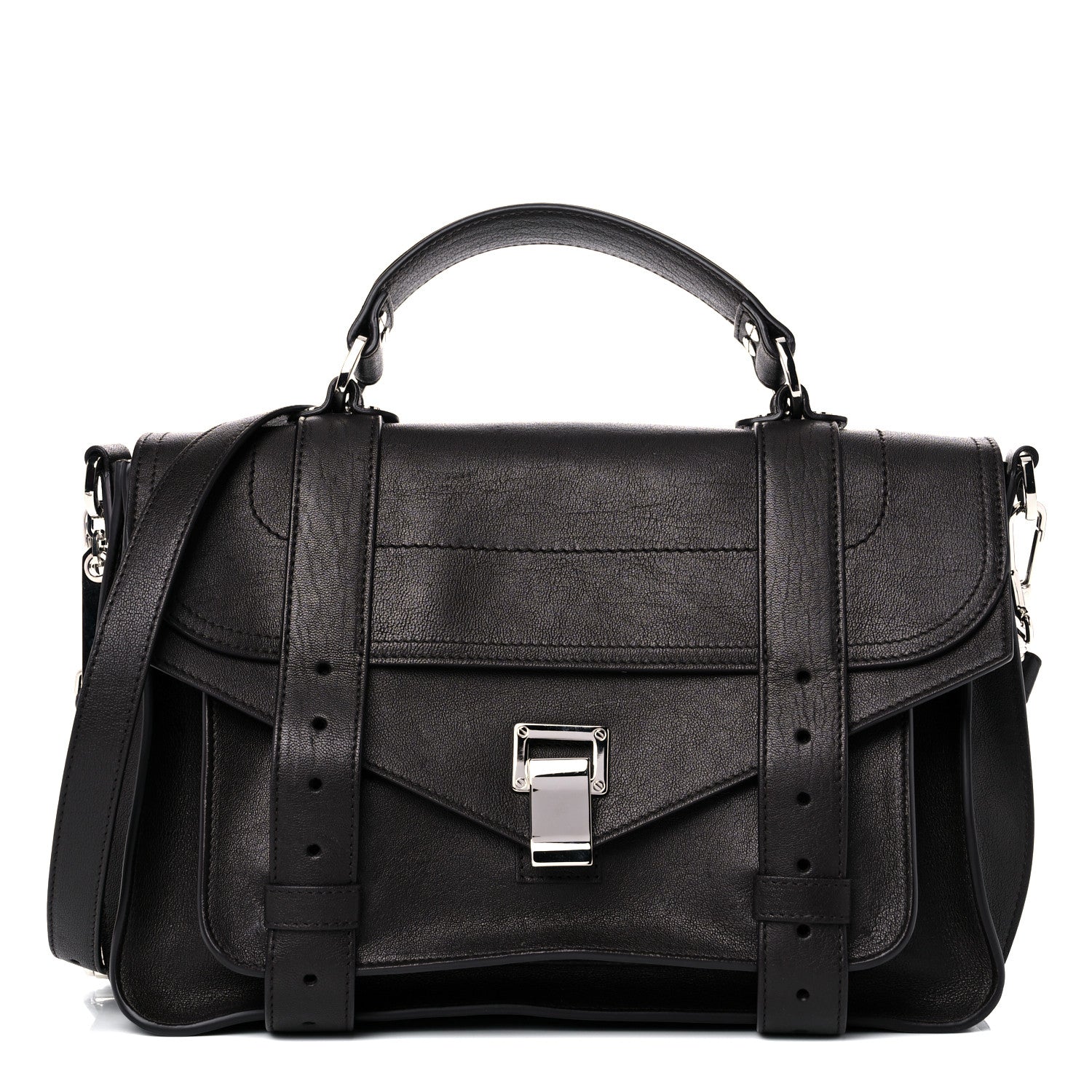 Proenza Schouler Lambskin Medium PS1 Satchel Black 1 of 17