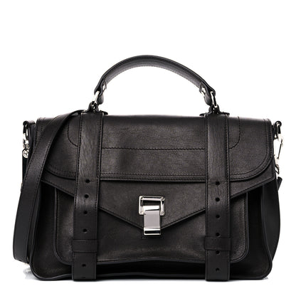 Proenza Schouler Lambskin Medium PS1 Satchel Black 1 of 17