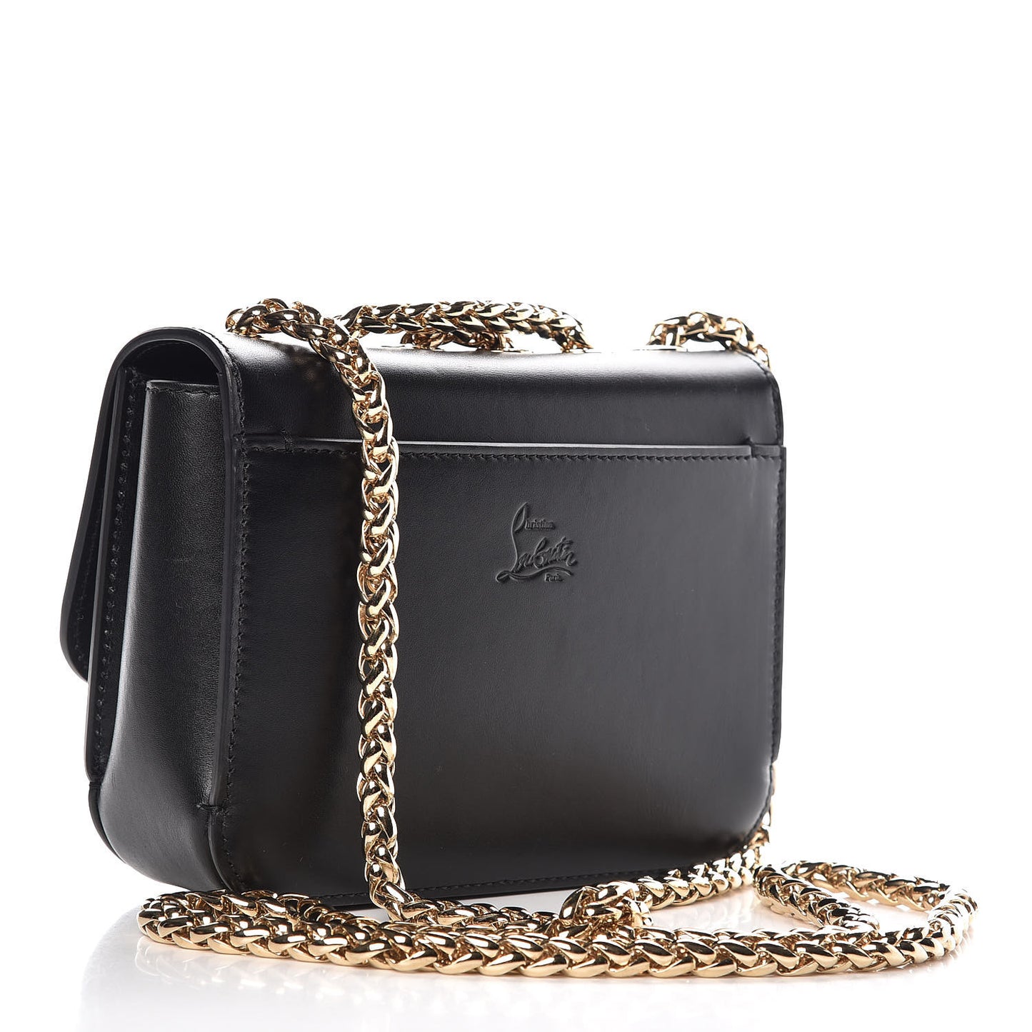 Calfskin Baby Sweety Charity NV Shoulder Bag Black