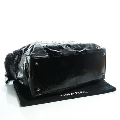 Chanel Patent Patchwork Brooklyn Hobo Black 4 of 7