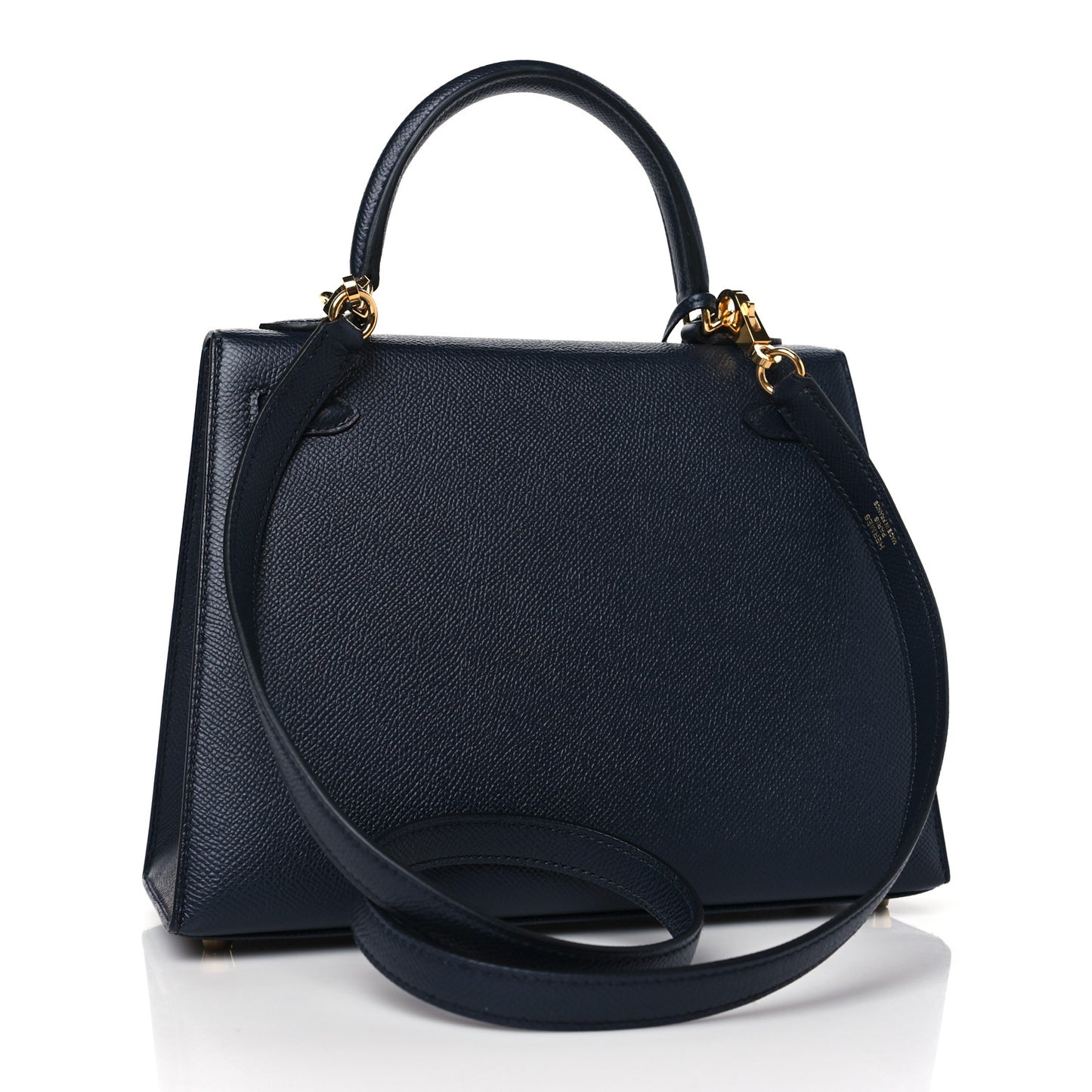 Epsom Kelly Sellier 25 Bleu Indigo