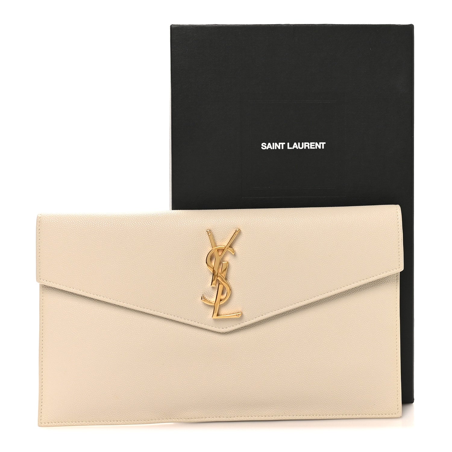 Saint Laurent Grain De Poudre Uptown Pouch Crema Soft 8 of 8