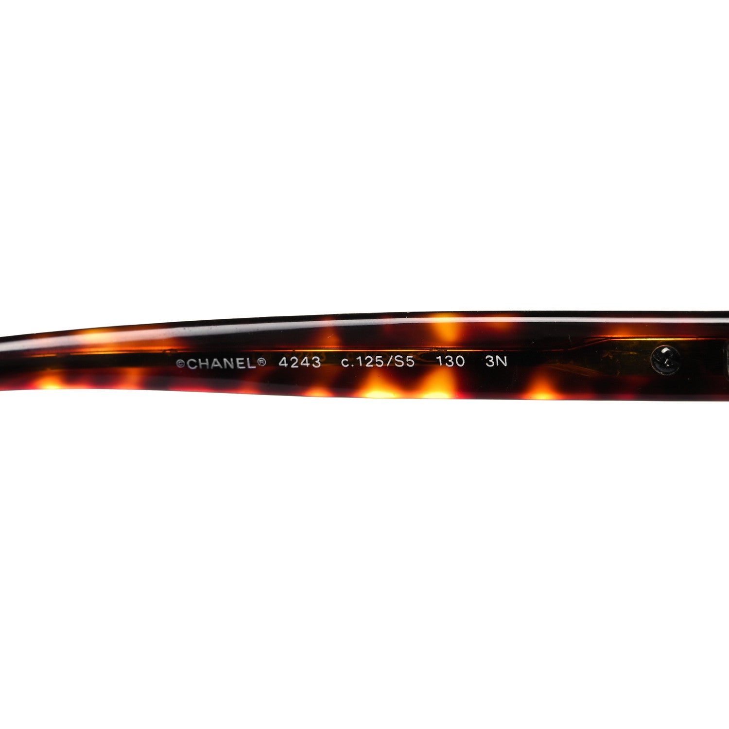 Chanel Rimless Shield Sunglasses 4243 Gradient Tortoise 5 of 8