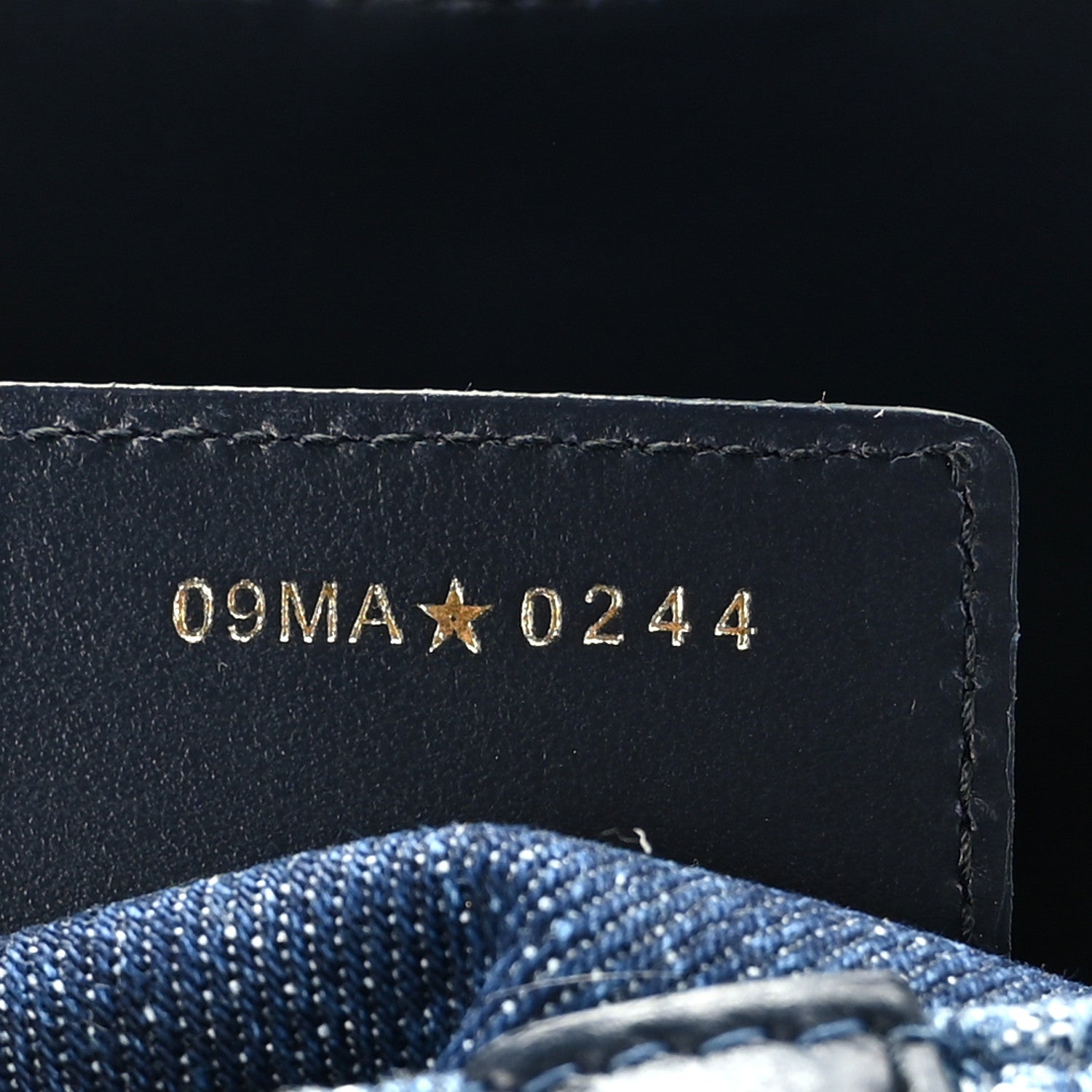 Christian Dior Denim Oblique Jacquard Saddle Bag With Strap Blue 7 of 9