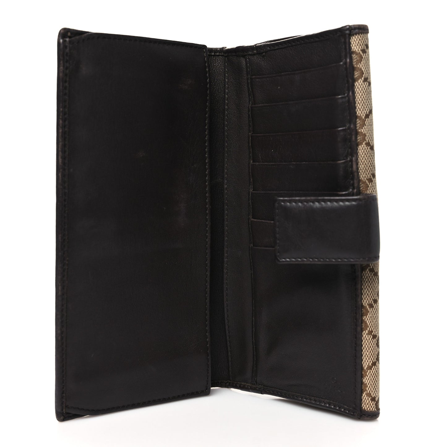 Monogram Margaux Calfskin Dice Continental Wallet Beige Ebony Dark Brown