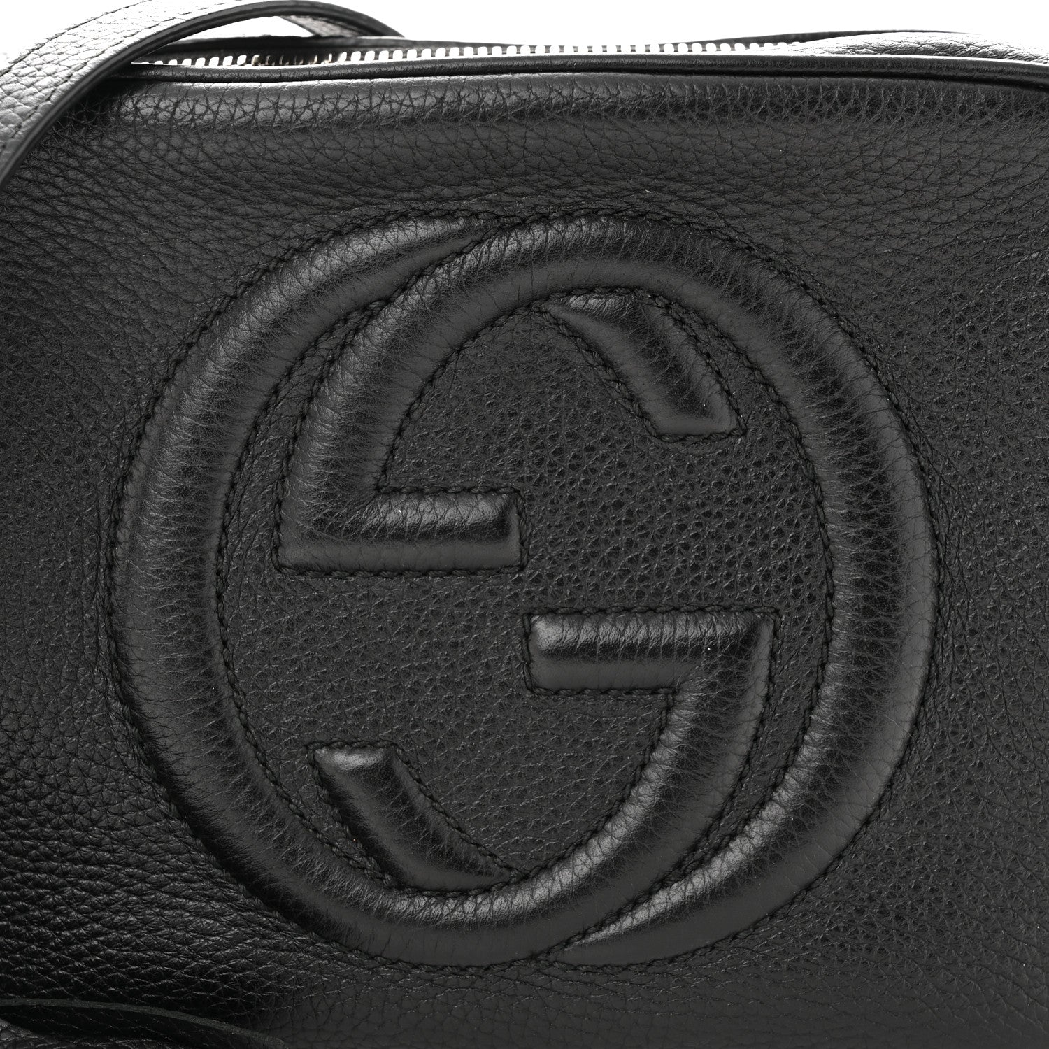 Gucci Pebbled Calfskin Small Soho Disco Bag Black 8 of 12