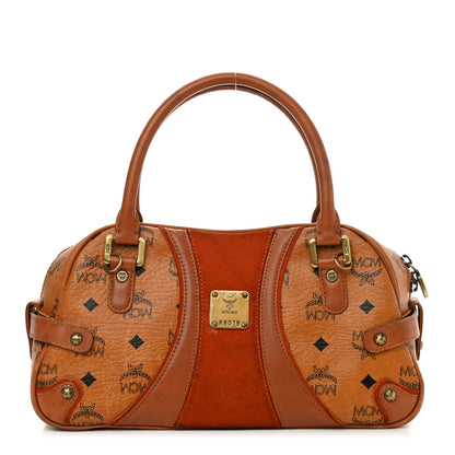 MCM Visetos Satchel Cognac 1 of 10