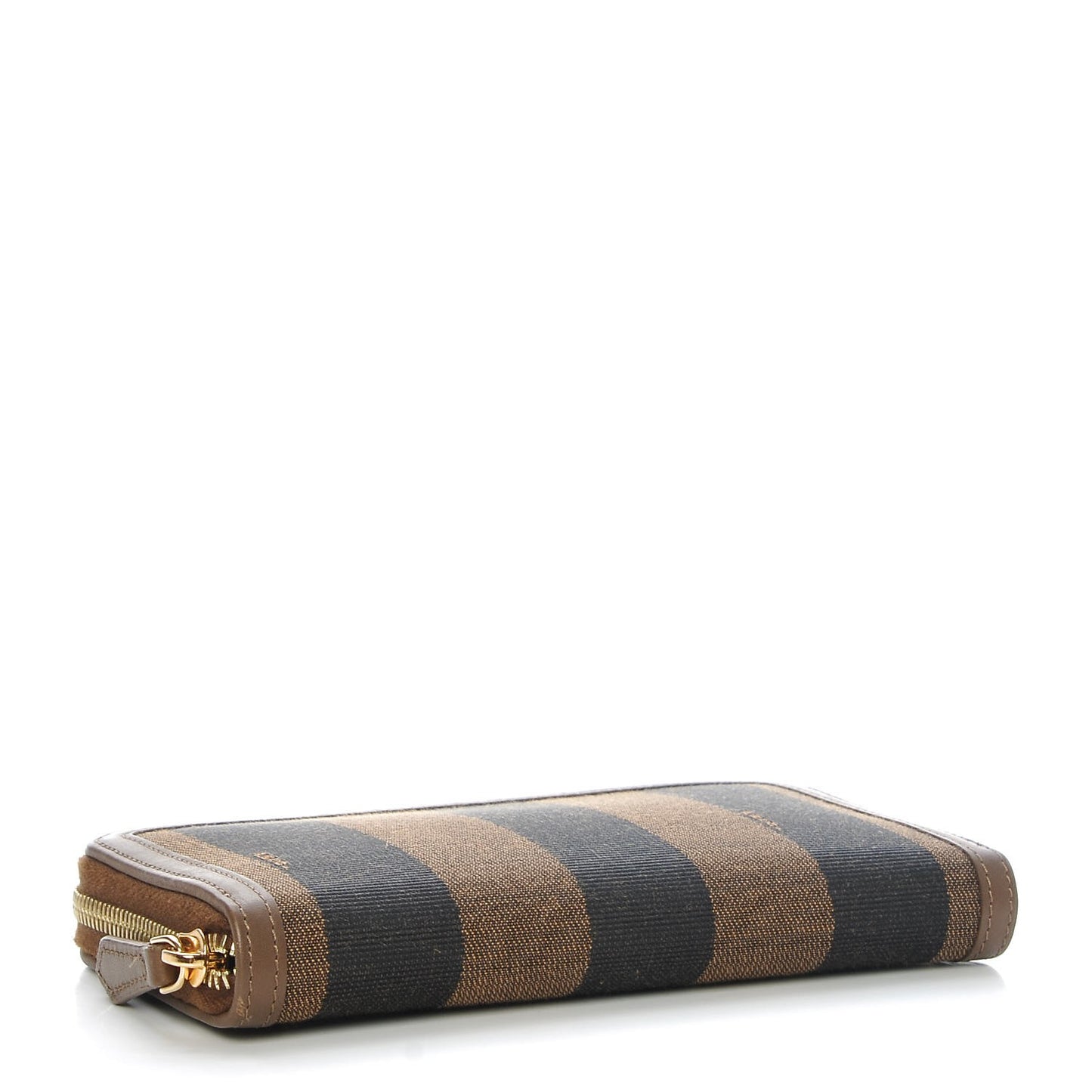 Pequin Vitello Zip Around Wallet Tobacco Foresta