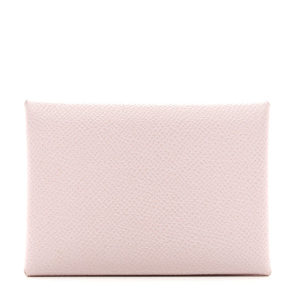 Hermes Epsom Calvi Duo Card Case Mauve Pale 1 of 8