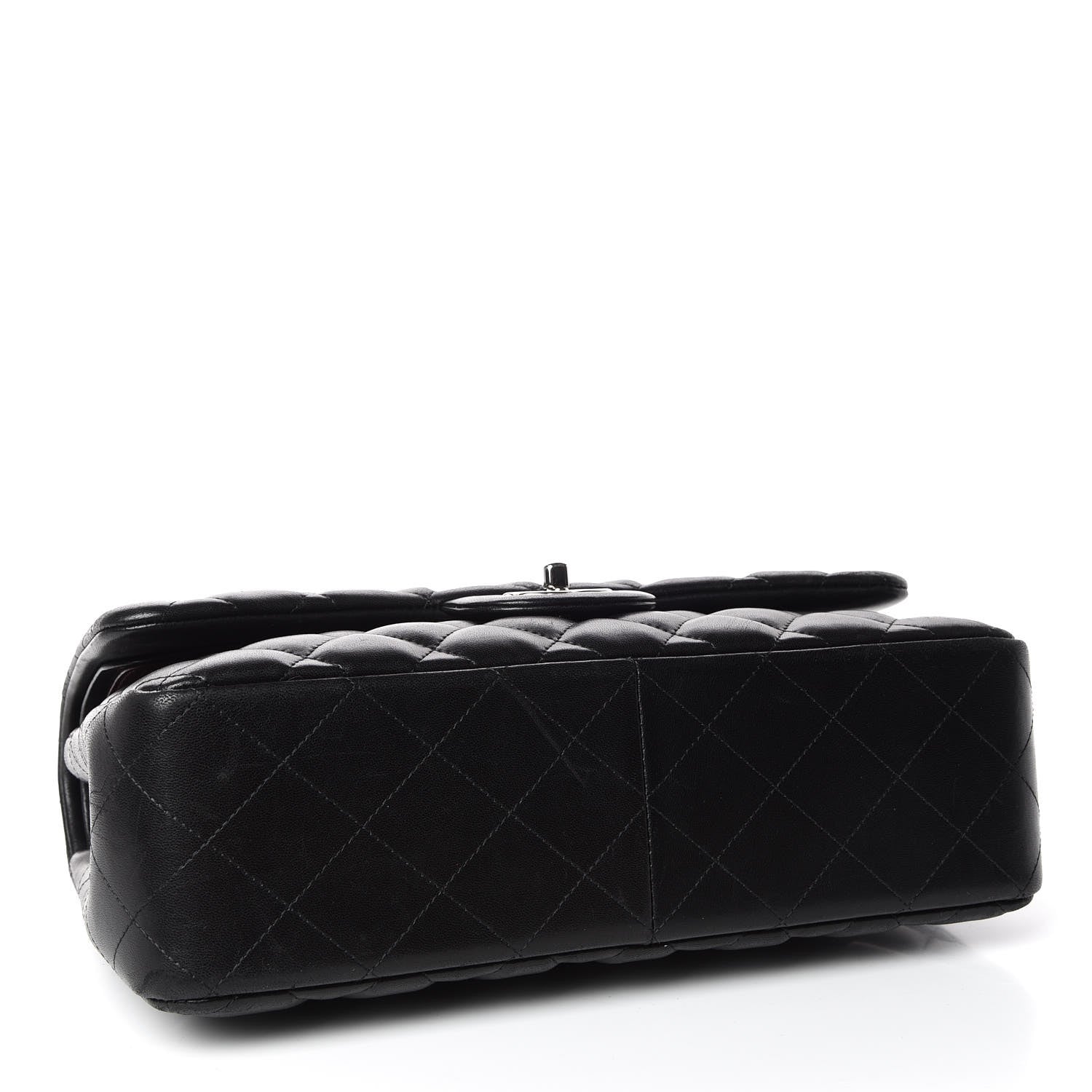 Chanel Lambskin Quilted Jumbo Double Flap Black 4 of 18
