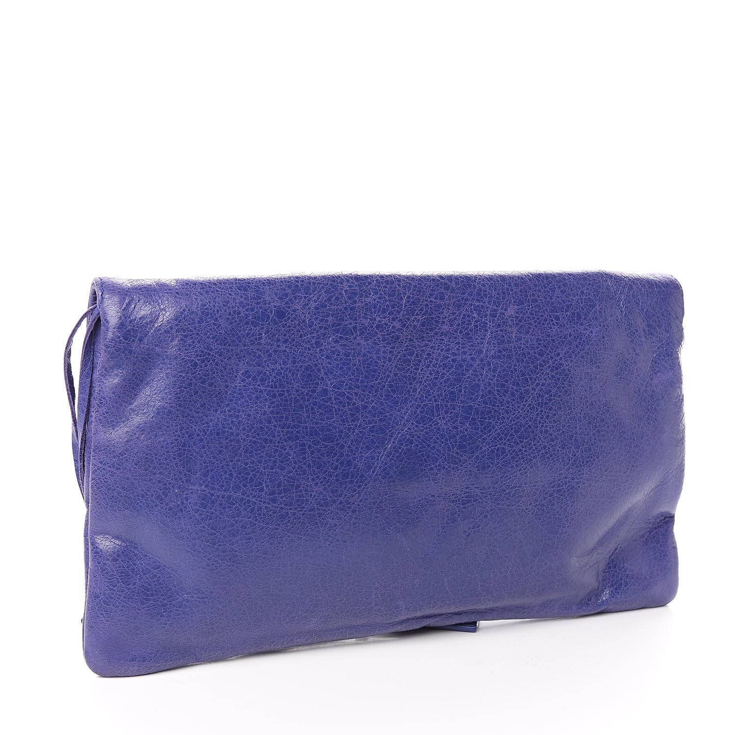 Balenciaga Agneau Giant 21 Rose Gold Hardware Envelope Clutch Bleu Lavande 3 of 7