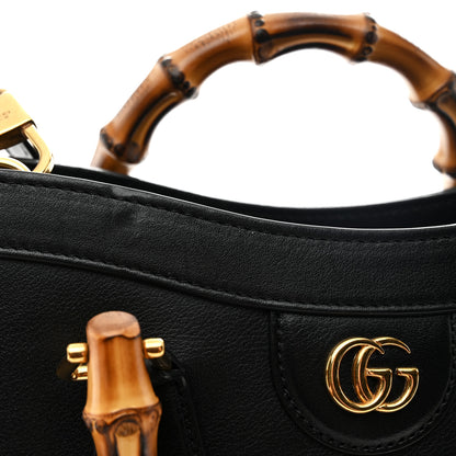 Gucci Calfskin Small Diana Tote Bag Black Yellow Fluo 20 of 21