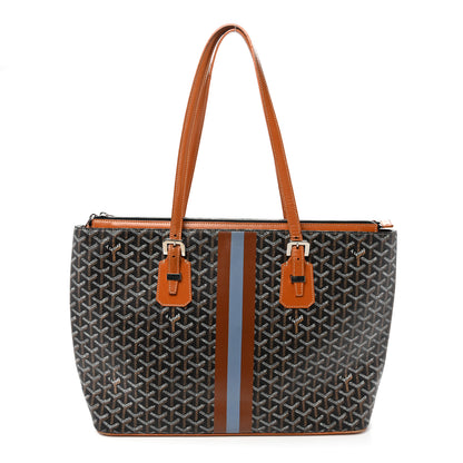 Goyard Goyardine Stripe Sac Marie Galante GM Black Gold 1 of 13