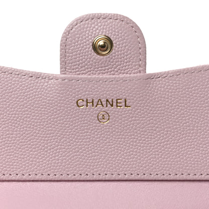 Chanel Caviar Quilted Compact Flap Wallet Light Pink 6 of 7
