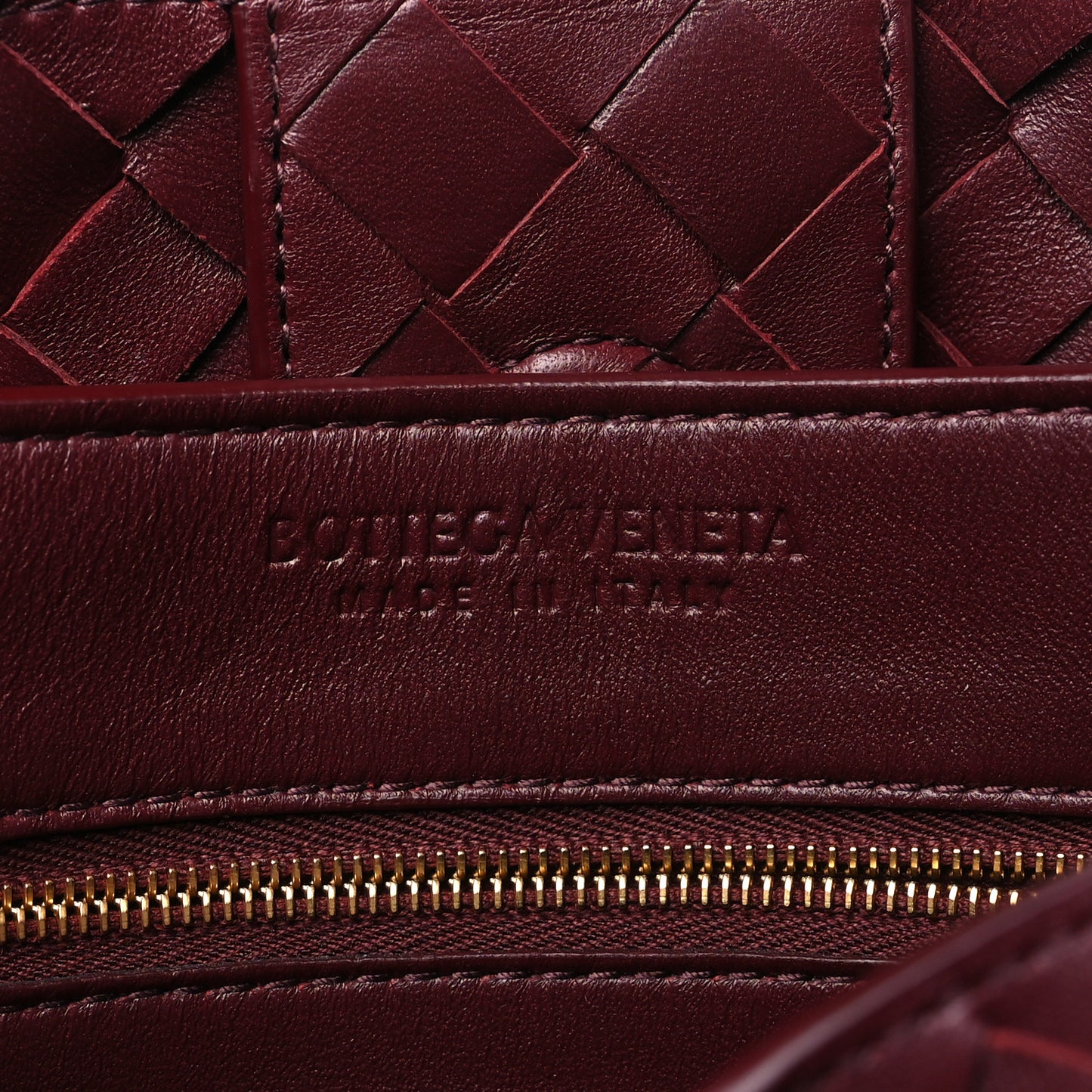 Nappa Intrecciato Small Andiamo Shoulder Bag Barolo
