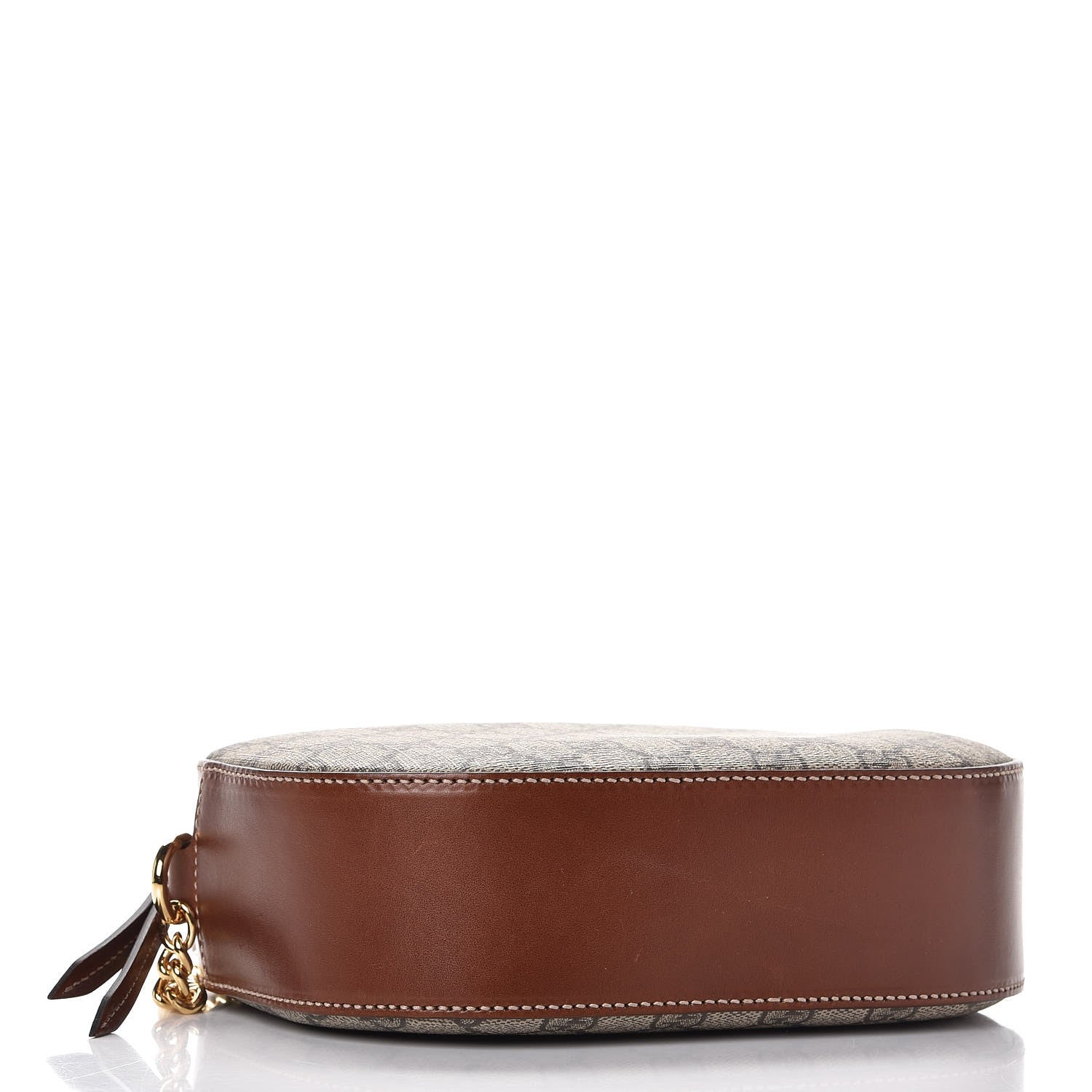 Gucci GG Supreme Monogram Cuoio Toscano Mini Chain Shoulder Bag Beige Ebony Cuir 4 of 8