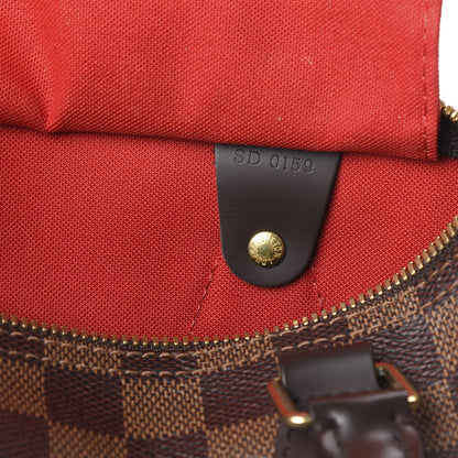 Louis Vuitton Damier Ebene Speedy Bandouliere 25 8 of 8