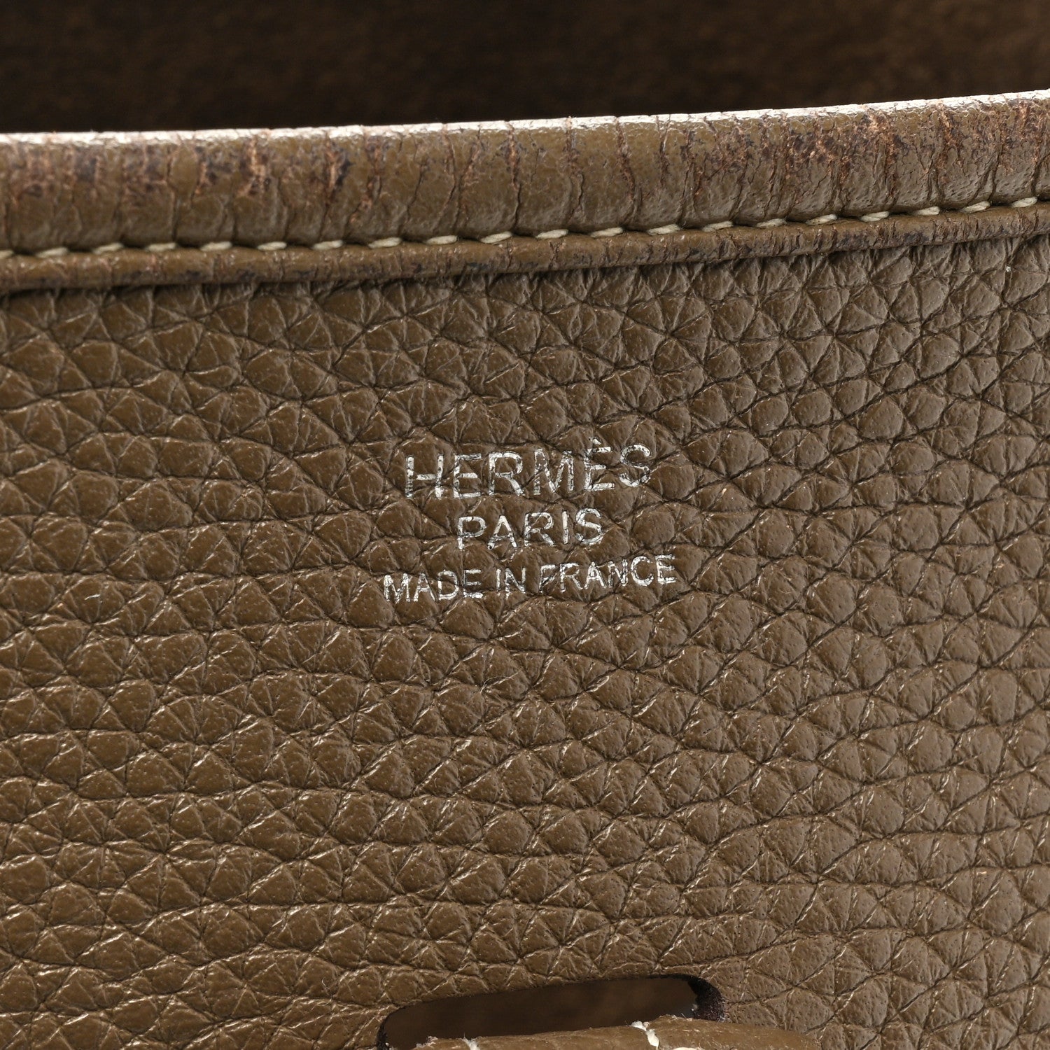Hermes Taurillon Clemence Evelyne III PM Etoupe 5 of 25