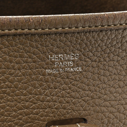 Hermes Taurillon Clemence Evelyne III PM Etoupe 5 of 25