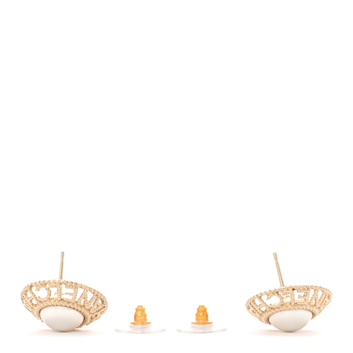 Chanel Pearl CC Round Rope Logo Earrings Gold 3 of 6