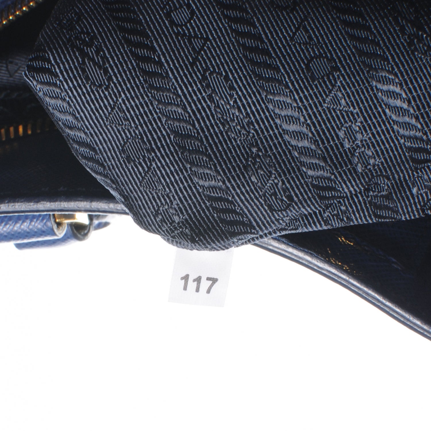 Prada Saffiano Lux Tote Bluette 8 of 9