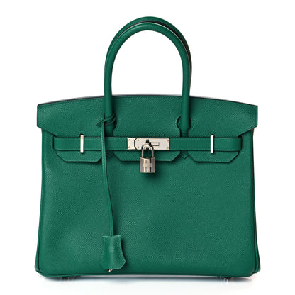 Hermes Epsom Birkin 30 Vert Vertigo 1 of 11