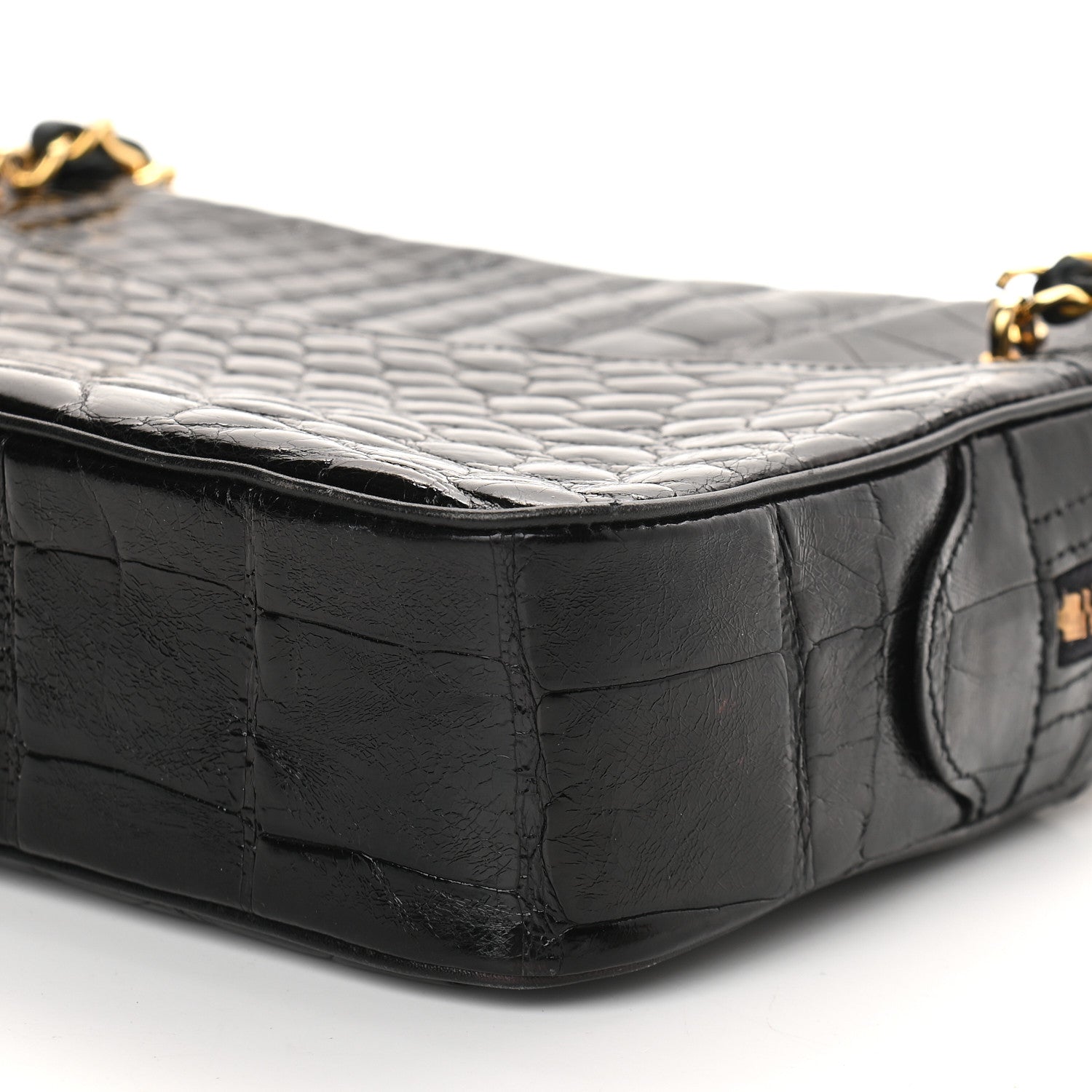Chanel Alligator Camera Case Black 9 of 9