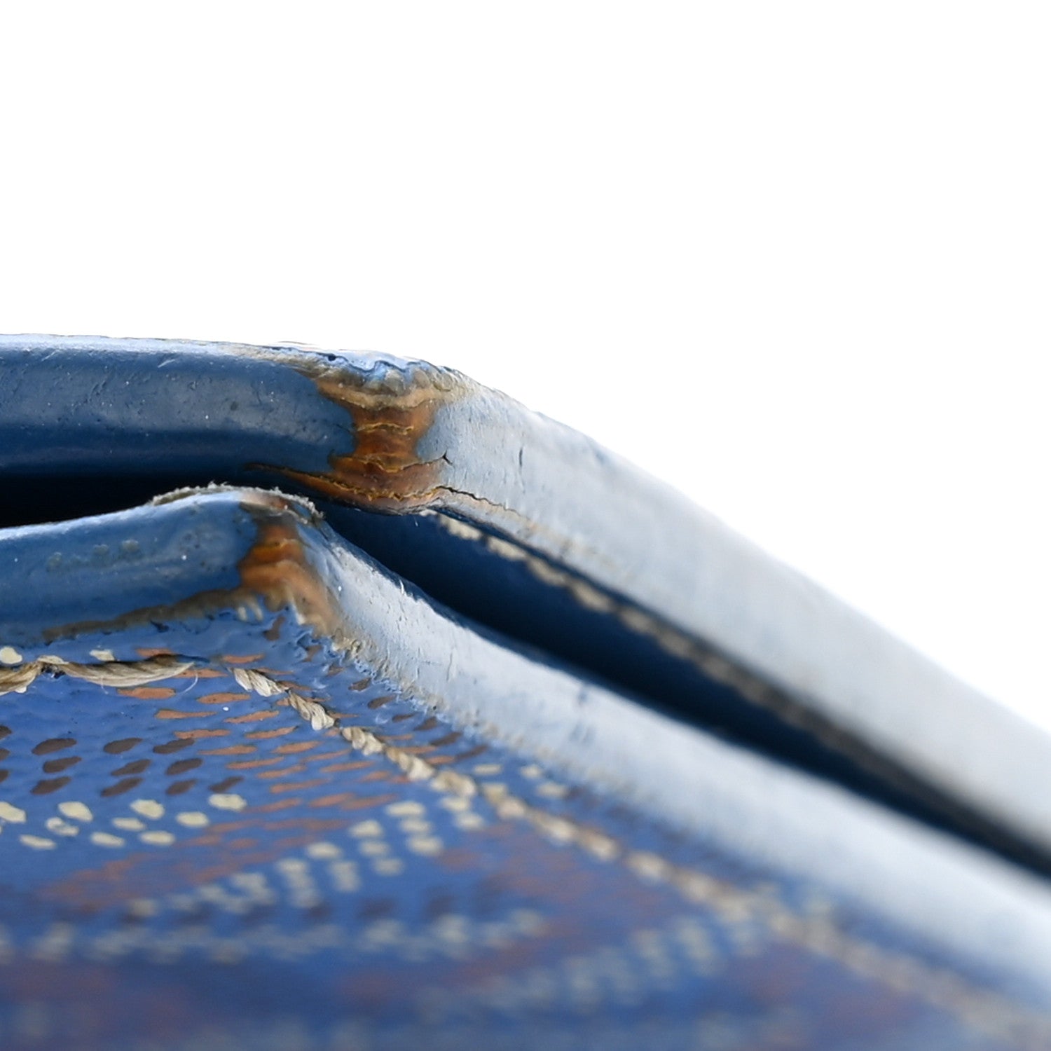 Goyard Goyardine Saint Marc Folding Card Case Sky Blue 10 of 11