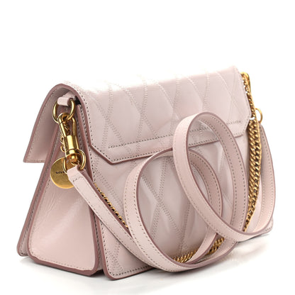 Givenchy Goatskin Quilted Small GV3 Shoulder Bag Pale Pink 3 of 10