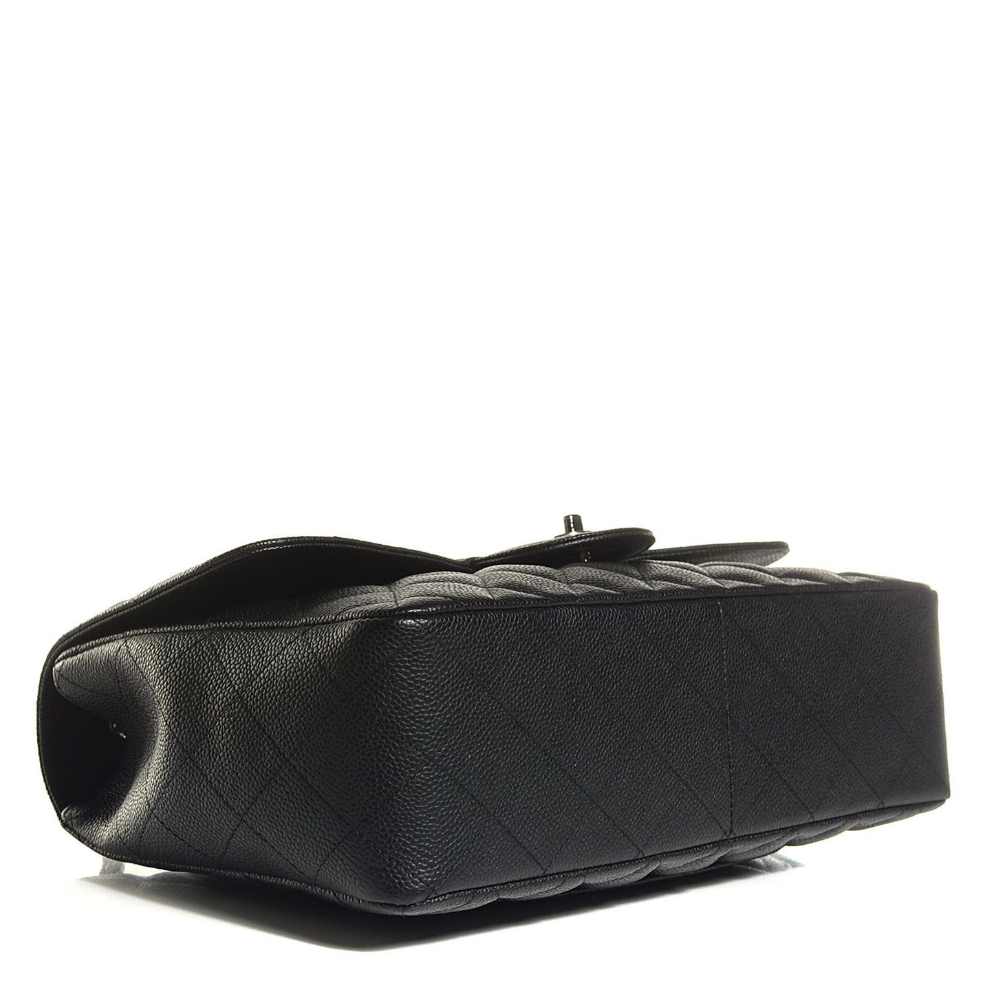 Caviar Quilted Jumbo Single Flap Black