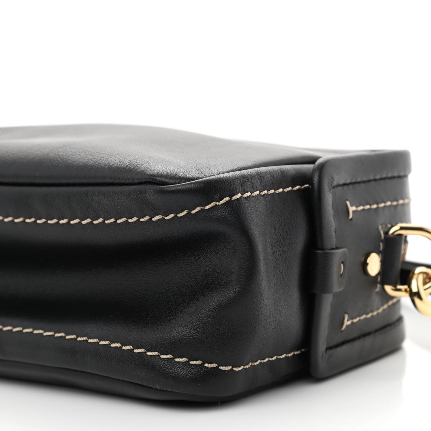 Calfskin Mini Squeeze Crossbody Bag Black